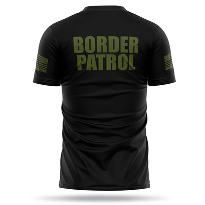 [BORDER PATROL] Men's Utility Shirt [BLK/GRN]-13 Fifty Apparel