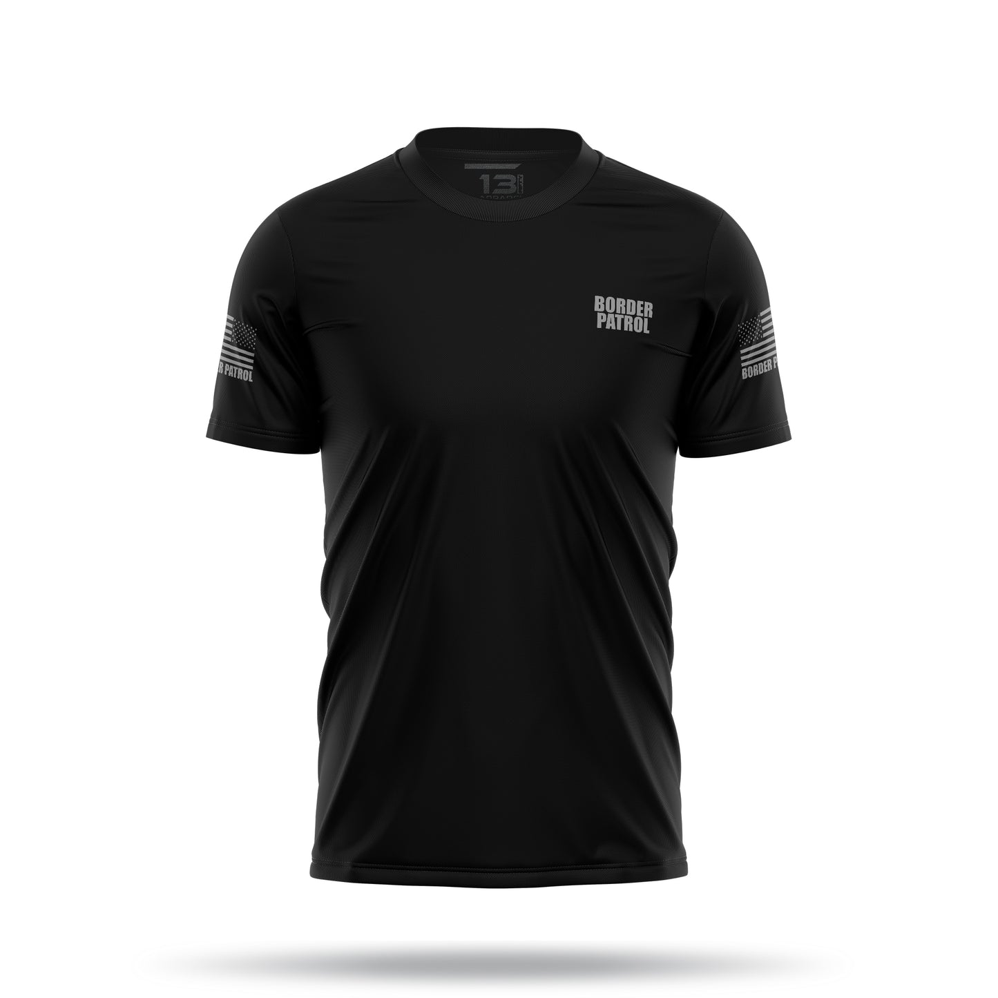 [BORDER PATROL] Men's Utility Shirt [BLK/GRY] 13 Fifty Apparel 