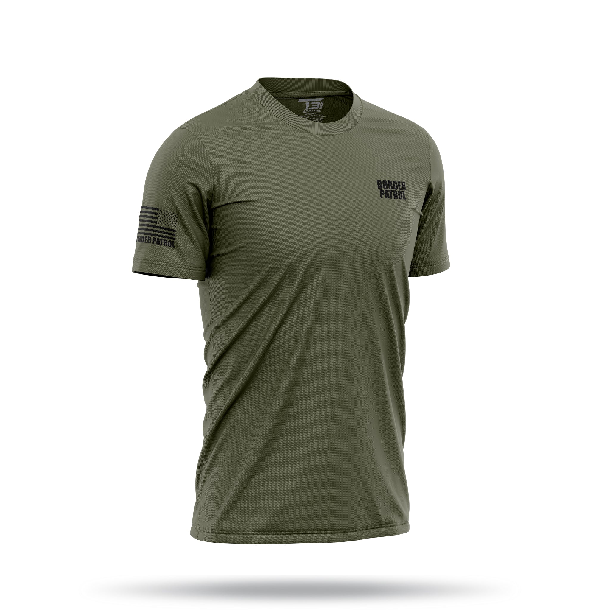 [BORDER PATROL] Men's Utility Shirt [GRN/BLK]-13 Fifty Apparel