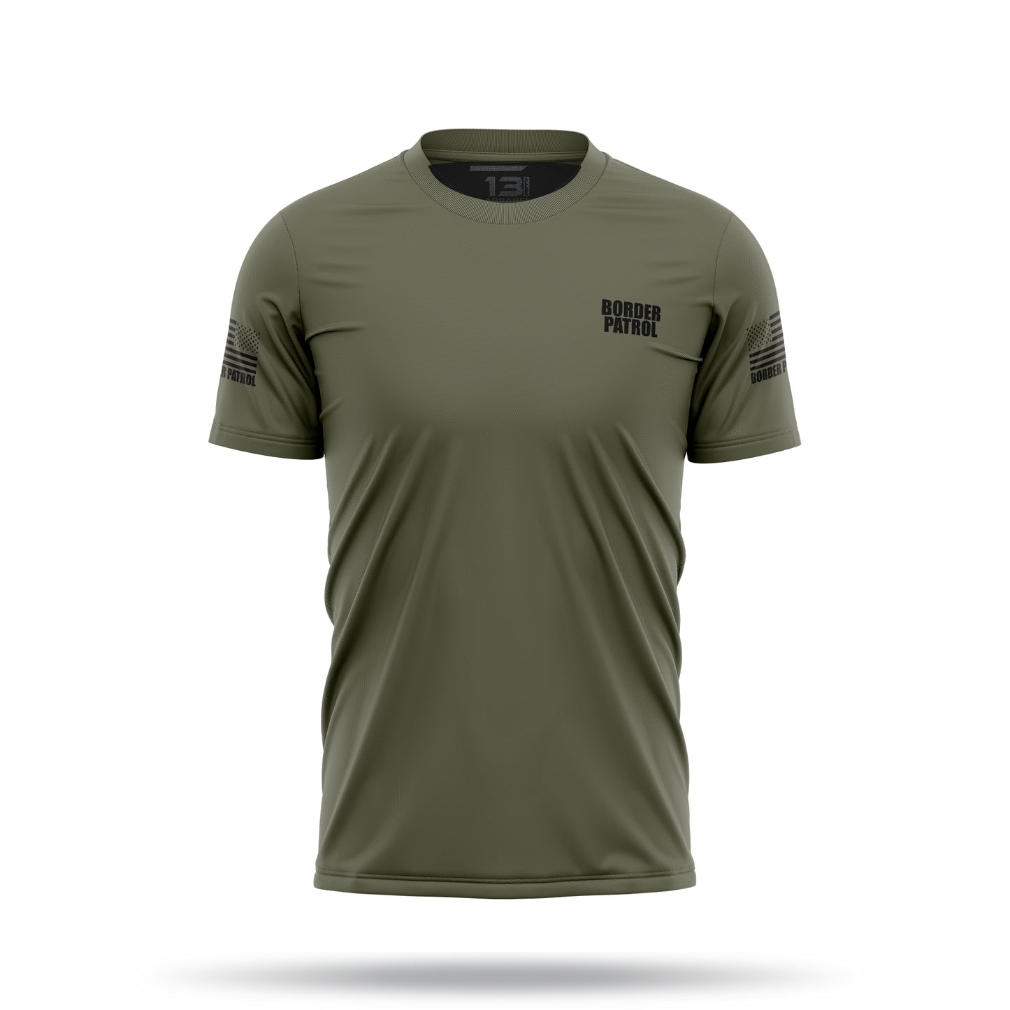 [BORDER PATROL] Men's Utility Shirt [GRN/BLK]-13 Fifty Apparel