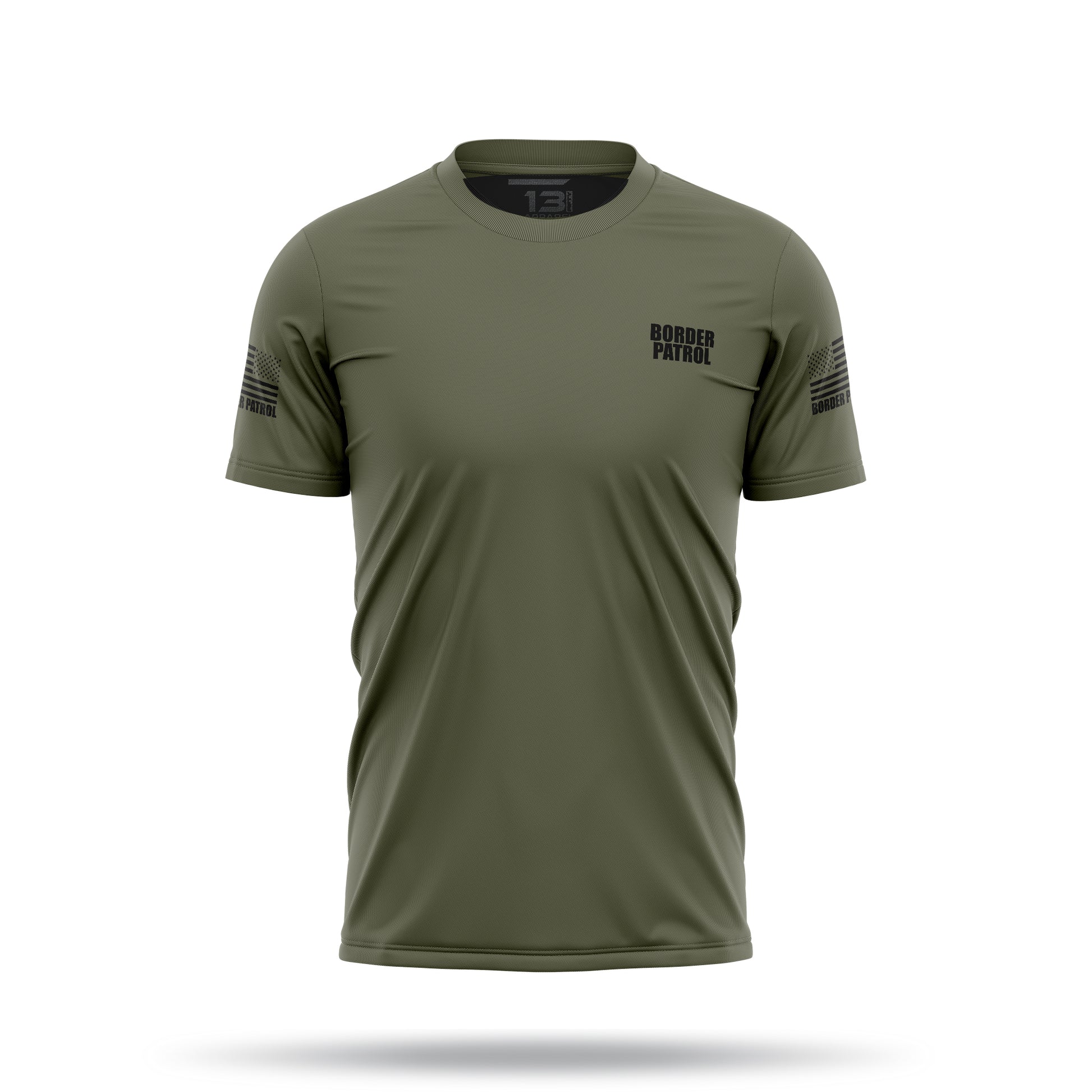 [BORDER PATROL] Men's Utility Shirt [GRN/BLK]-13 Fifty Apparel