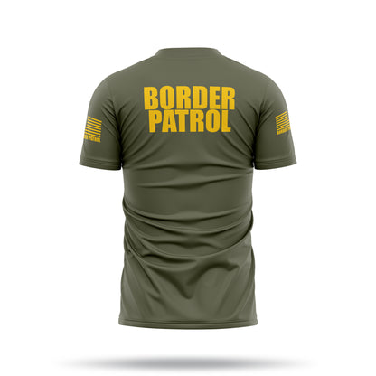[BORDER PATROL] Men's Utility Shirt [GRN/GLD]-13 Fifty Apparel
