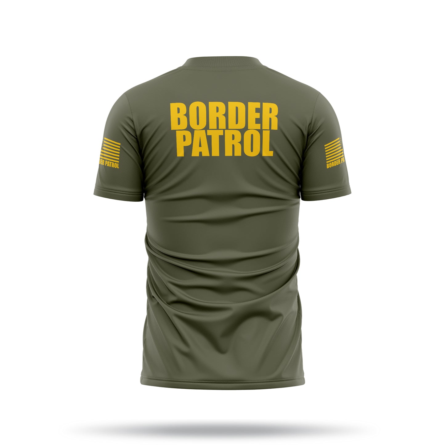 [BORDER PATROL] Men's Utility Shirt [GRN/GLD]-13 Fifty Apparel