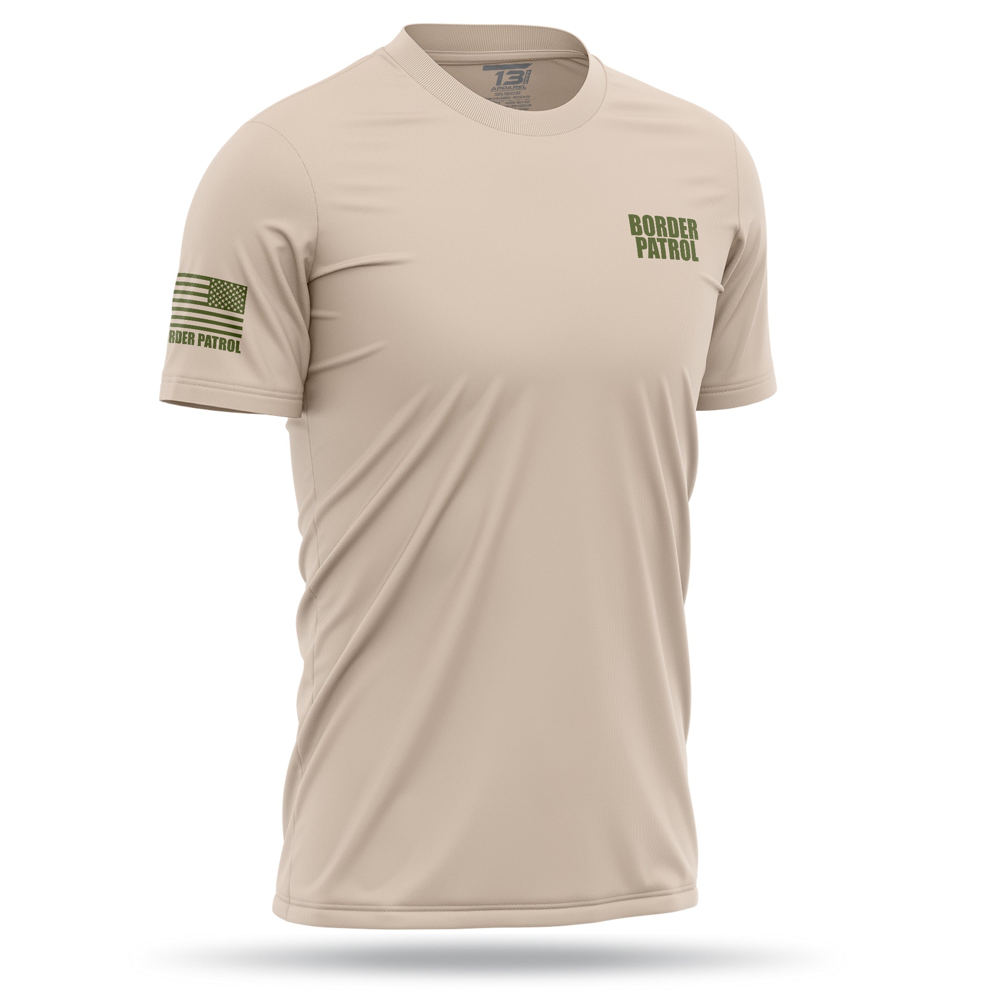 [BORDER PATROL] Men's Utility Shirt [SND/GRN]-13 Fifty Apparel