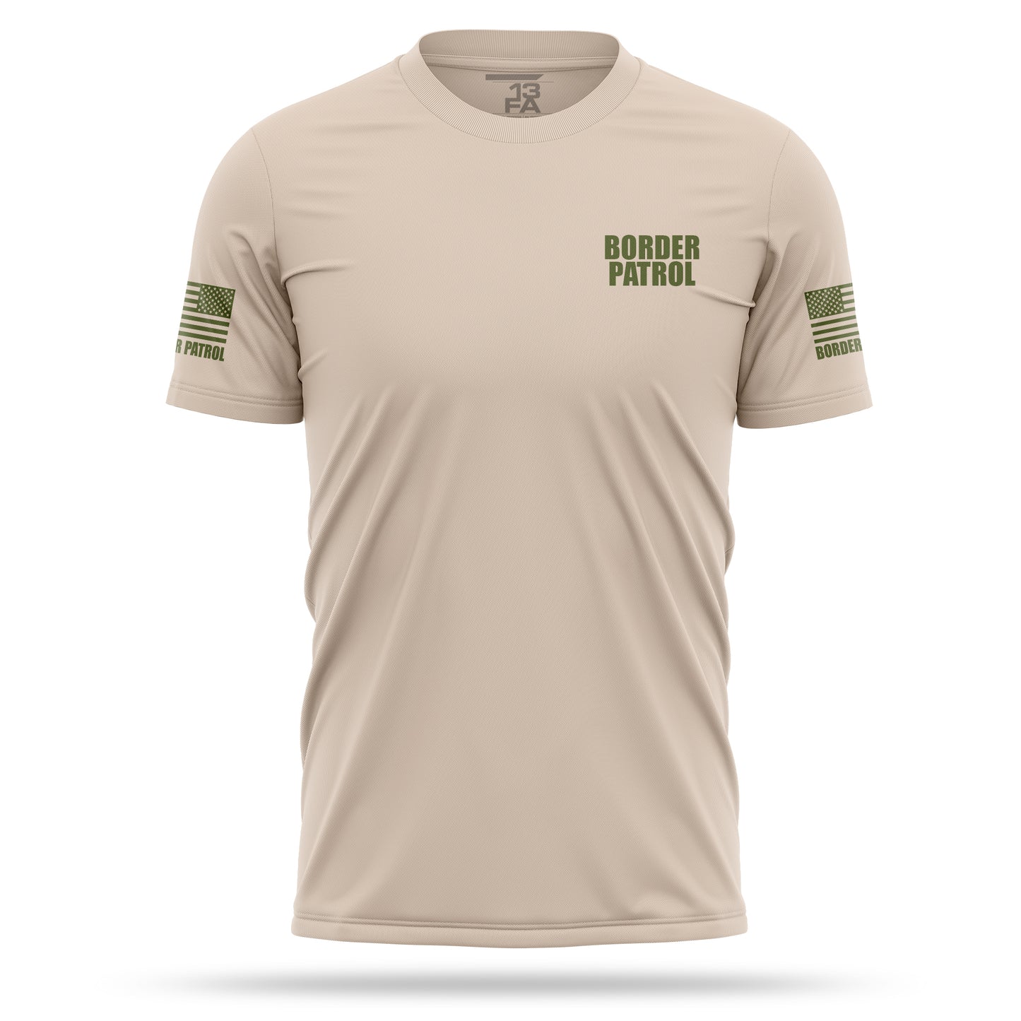 [BORDER PATROL] Men's Utility Shirt [SND/GRN]-13 Fifty Apparel