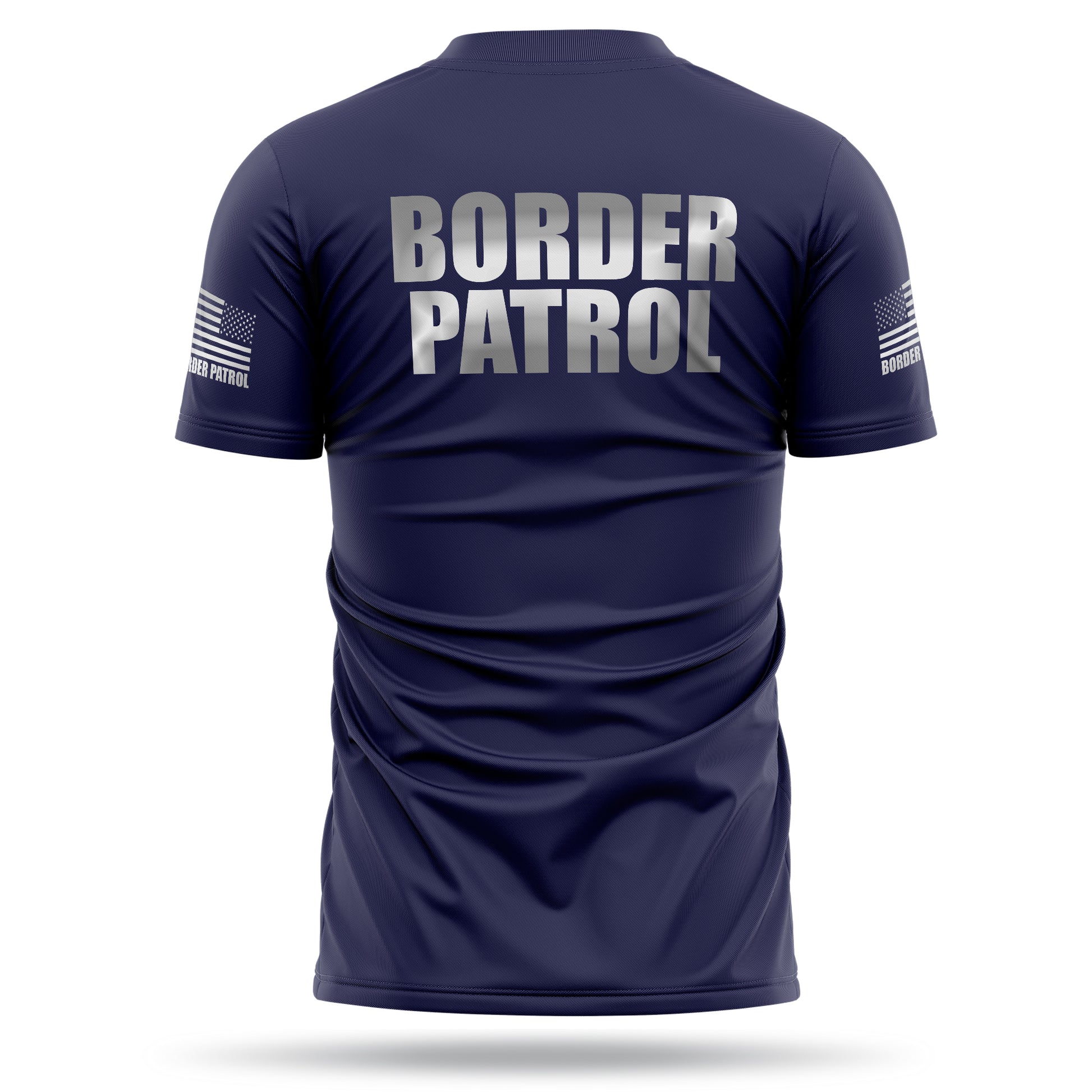 [BORDER PATROL] Reflective Men's Utility Shirt [NVY/REF]-13 Fifty Apparel