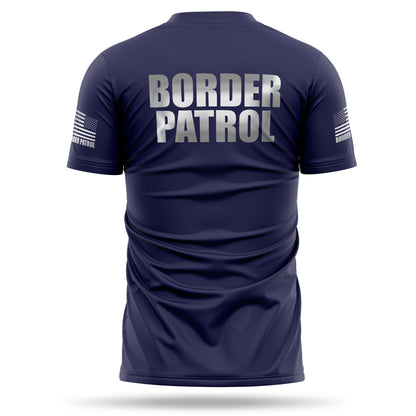 [BORDER PATROL] Reflective Men's Utility Shirt [NVY/REF]-13 Fifty Apparel