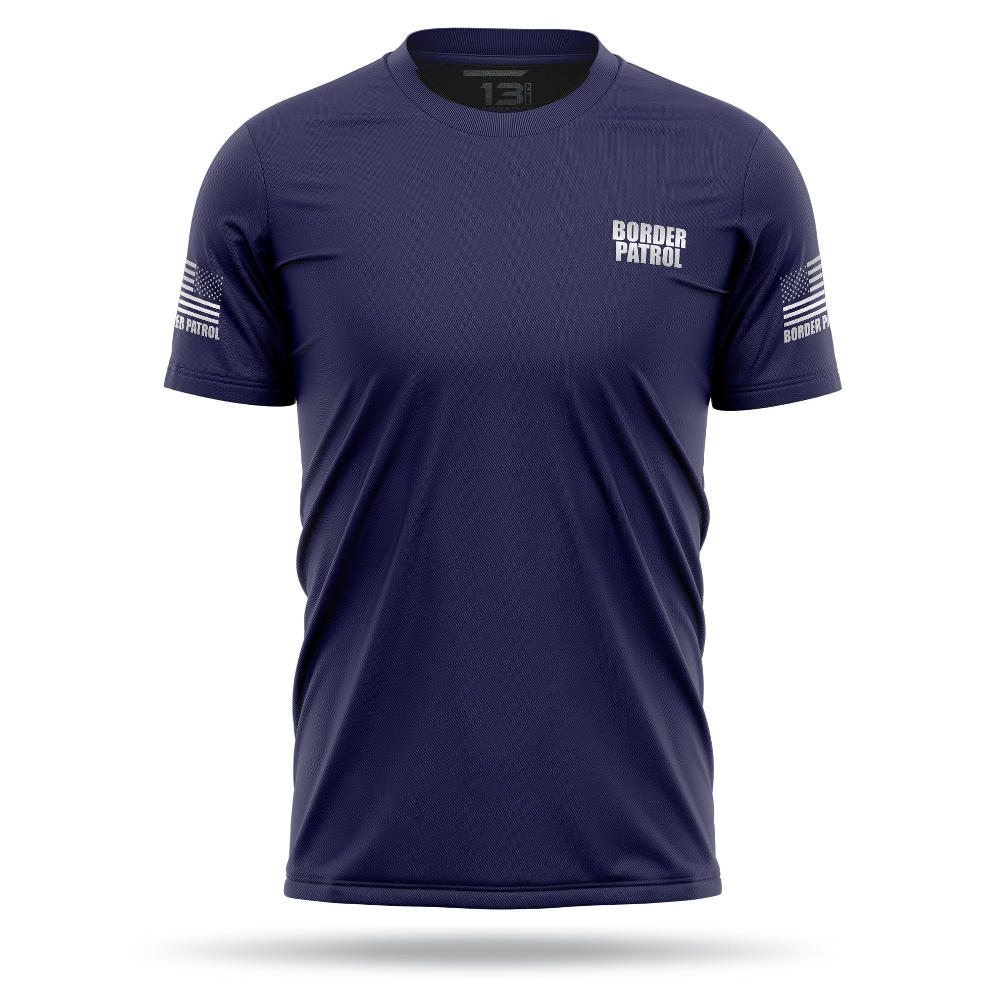[BORDER PATROL] Reflective Men's Utility Shirt [NVY/REF]-13 Fifty Apparel
