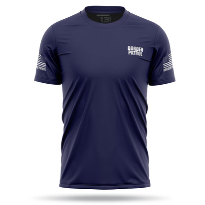 [BORDER PATROL] Reflective Men's Utility Shirt [NVY/REF]-13 Fifty Apparel
