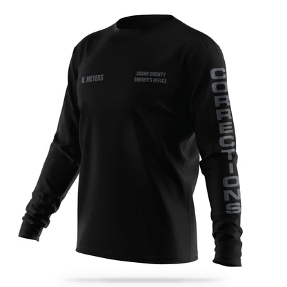 [CEDAR CO SO] CORRECTIONS Utility Long Sleeve Shirt [BLK/GRY]-13 Fifty Apparel