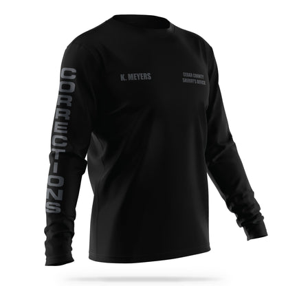 [CEDAR CO SO] CORRECTIONS Utility Long Sleeve Shirt [BLK/GRY]-13 Fifty Apparel