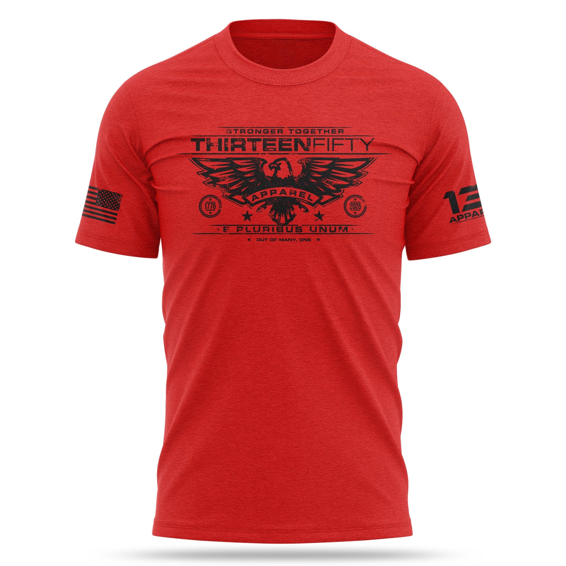 [CHARLIE] Men's Red Crew Tee-13 Fifty Apparel