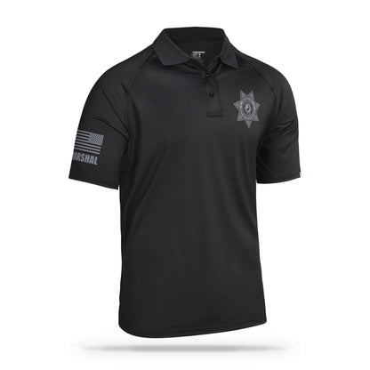 [CITY OF PELICAN BAY] Performance Polo [BLK/GRY]-13 Fifty Apparel