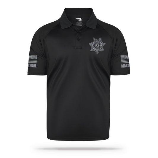 [CITY OF PELICAN BAY] Performance Polo [BLK/GRY]-13 Fifty Apparel