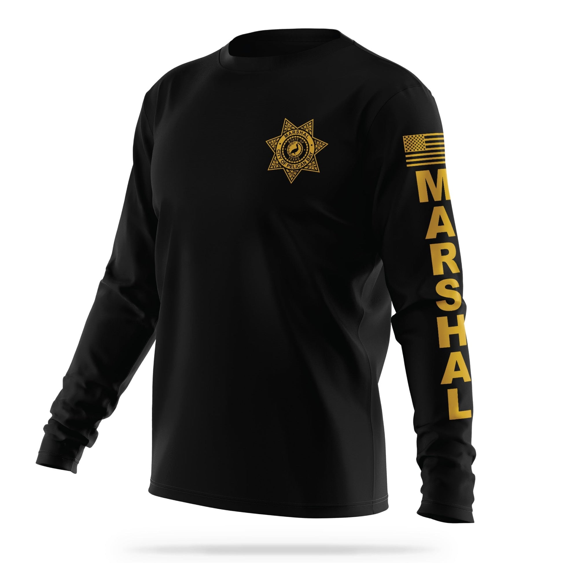 [CITY OF PELICAN BAY] Utility Long Sleeve [BLK/GLD]-13 Fifty Apparel