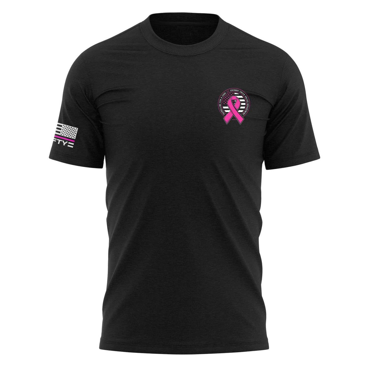 [COCONUT CREEK PD] BCA Cotton Blend Shirt [BLK/PNK]-13 Fifty Apparel