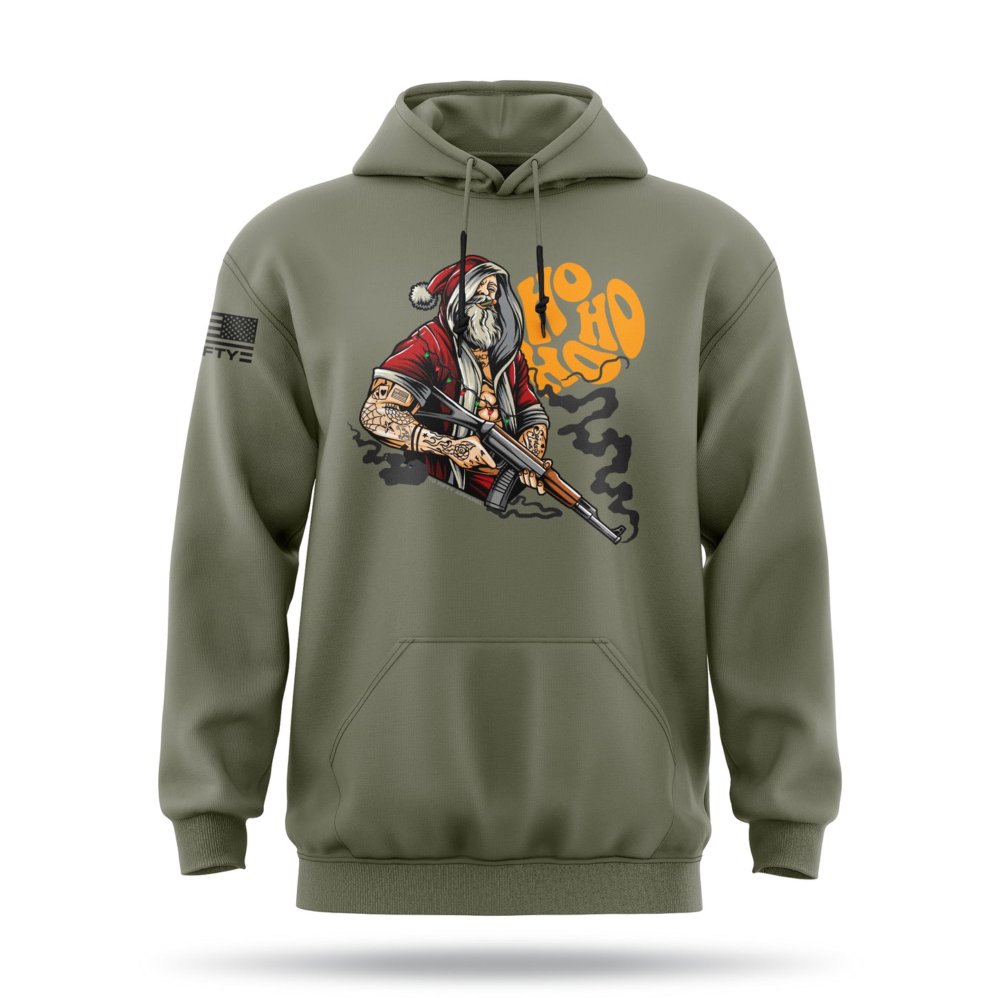 [COMBAT CLAUS] Heavy Blend Hoodie [GRN]-13 Fifty Apparel