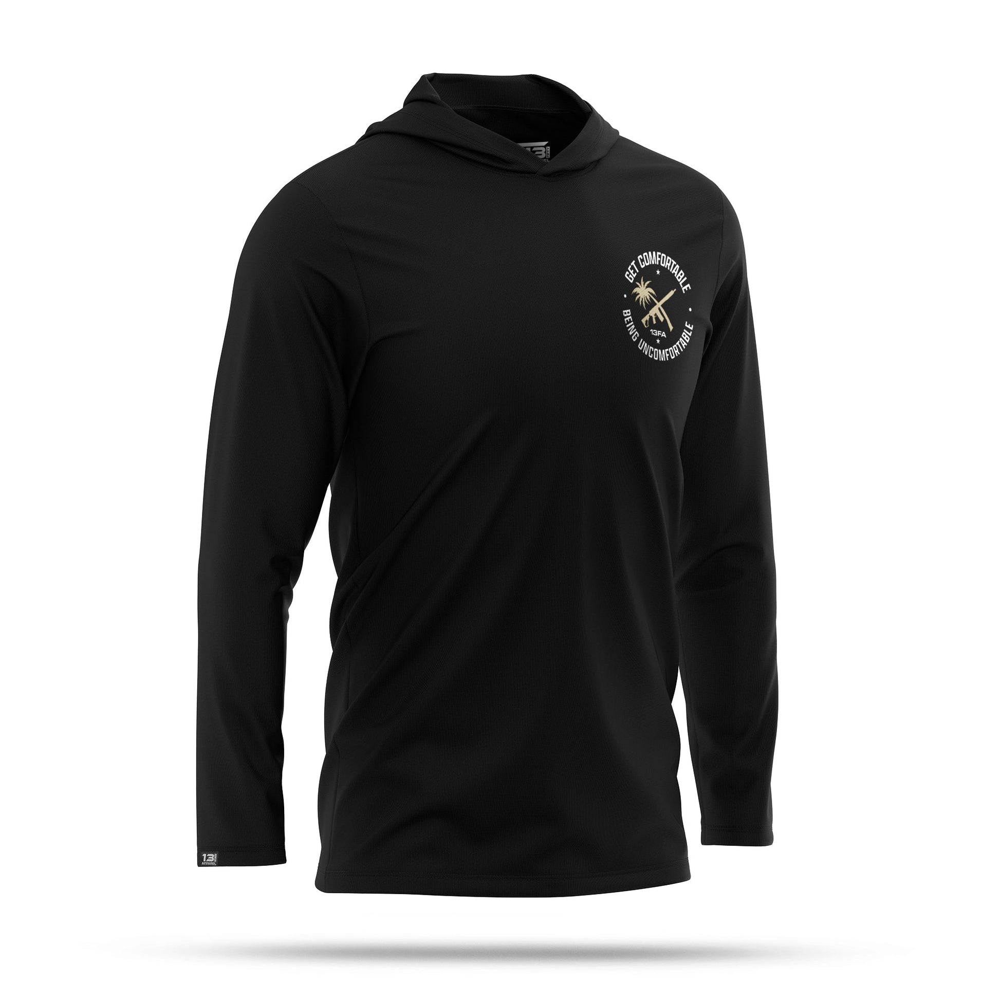 [COMFY] Performance Hooded Long Sleeve [BLK]-13 Fifty Apparel