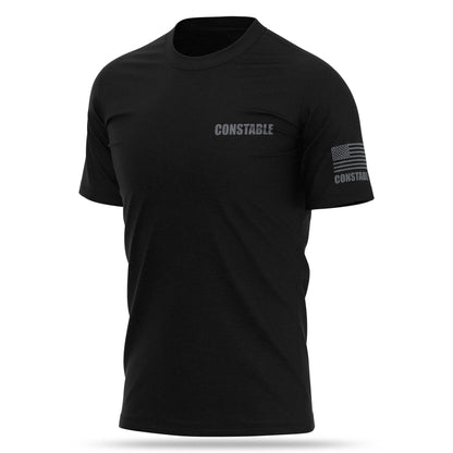 [CONSTABLE] Cotton Blend Shirt [BLK/GRY]-13 Fifty Apparel