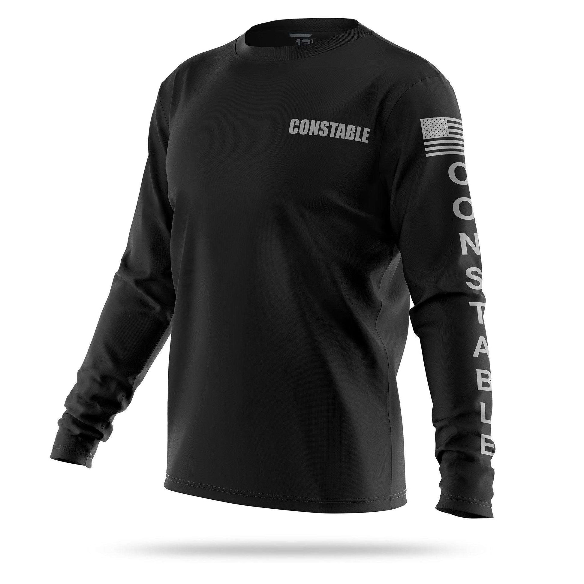 [CONSTABLE] Men's Performance Long Sleeve [BLK/GRY]-13 Fifty Apparel