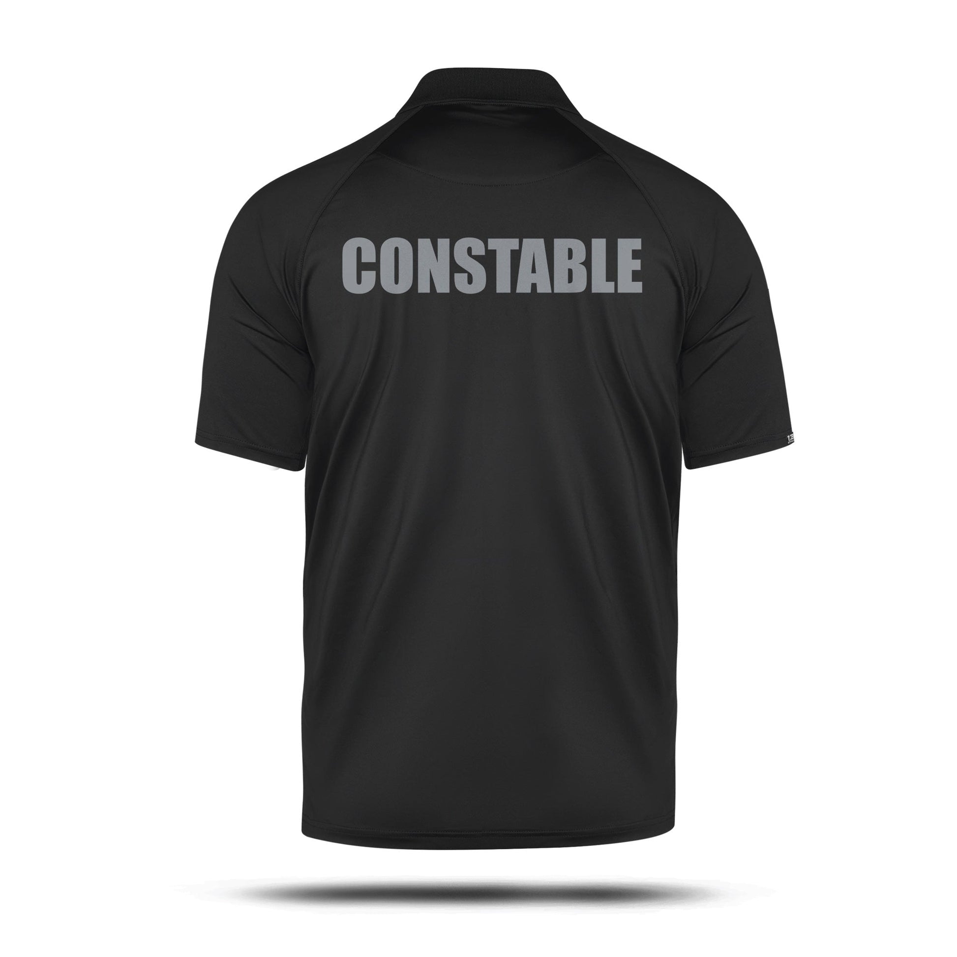 [CONSTABLE] Men's Performance Polo [BLK/GRY]-13 Fifty Apparel