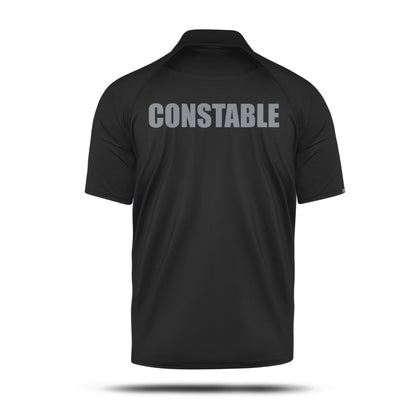 [CONSTABLE] Men's Performance Polo [BLK/GRY]-13 Fifty Apparel