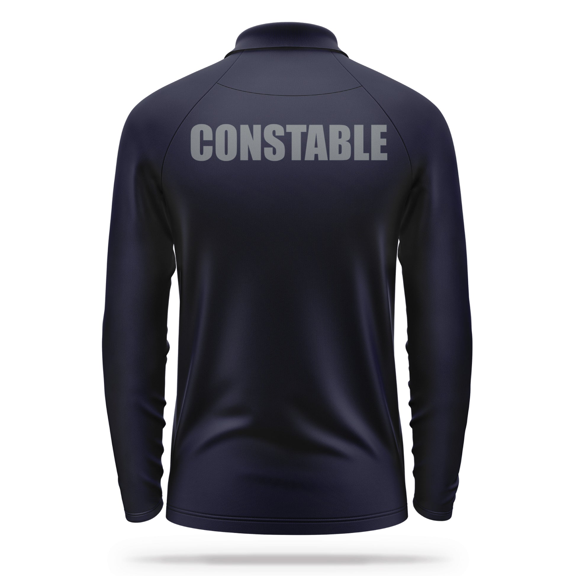 [CONSTABLE] Men's Performance Polo Long Sleeve [NVY/GRY]-13 Fifty Apparel