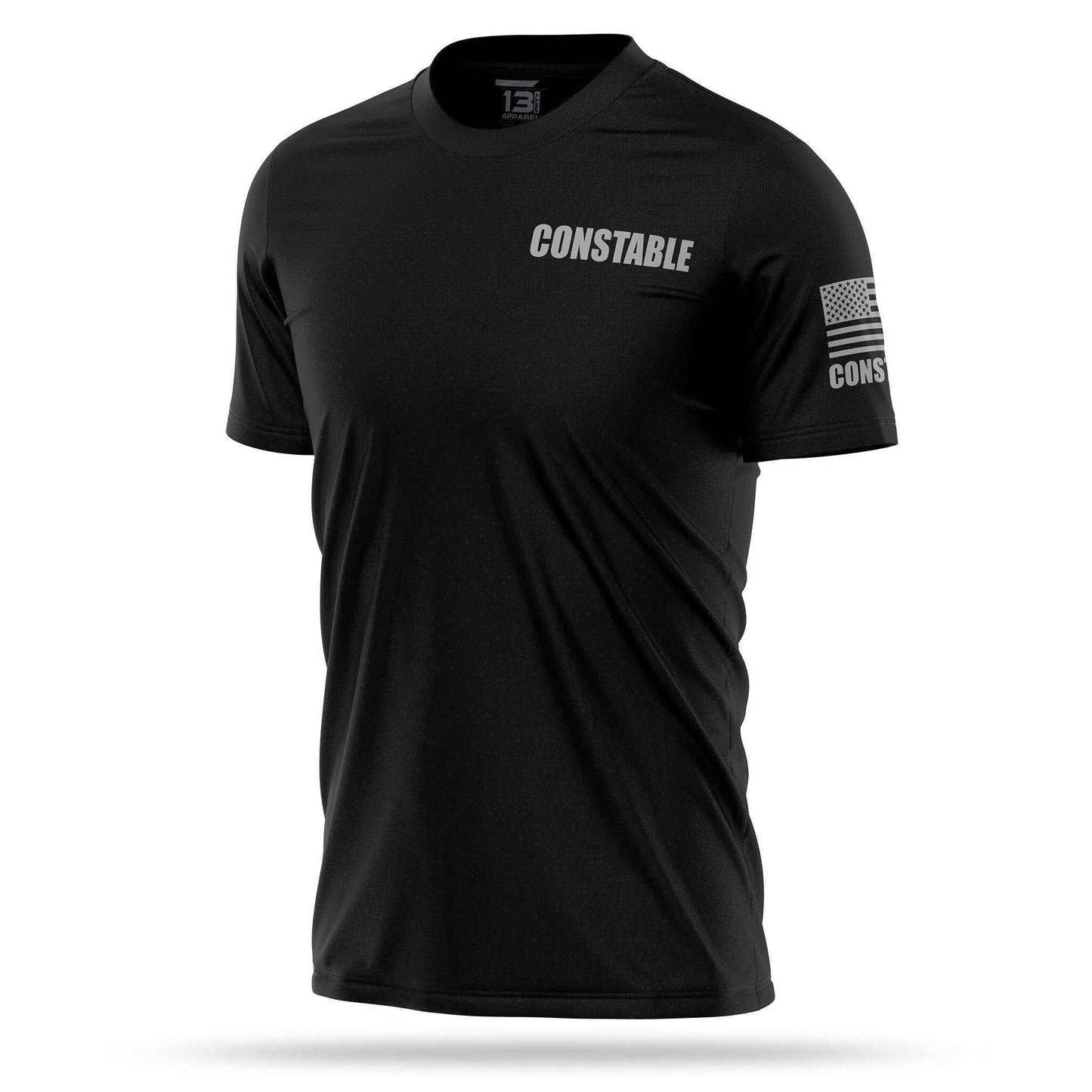 [CONSTABLE] Men's Performance Shirt [BLK/GRY]-13 Fifty Apparel