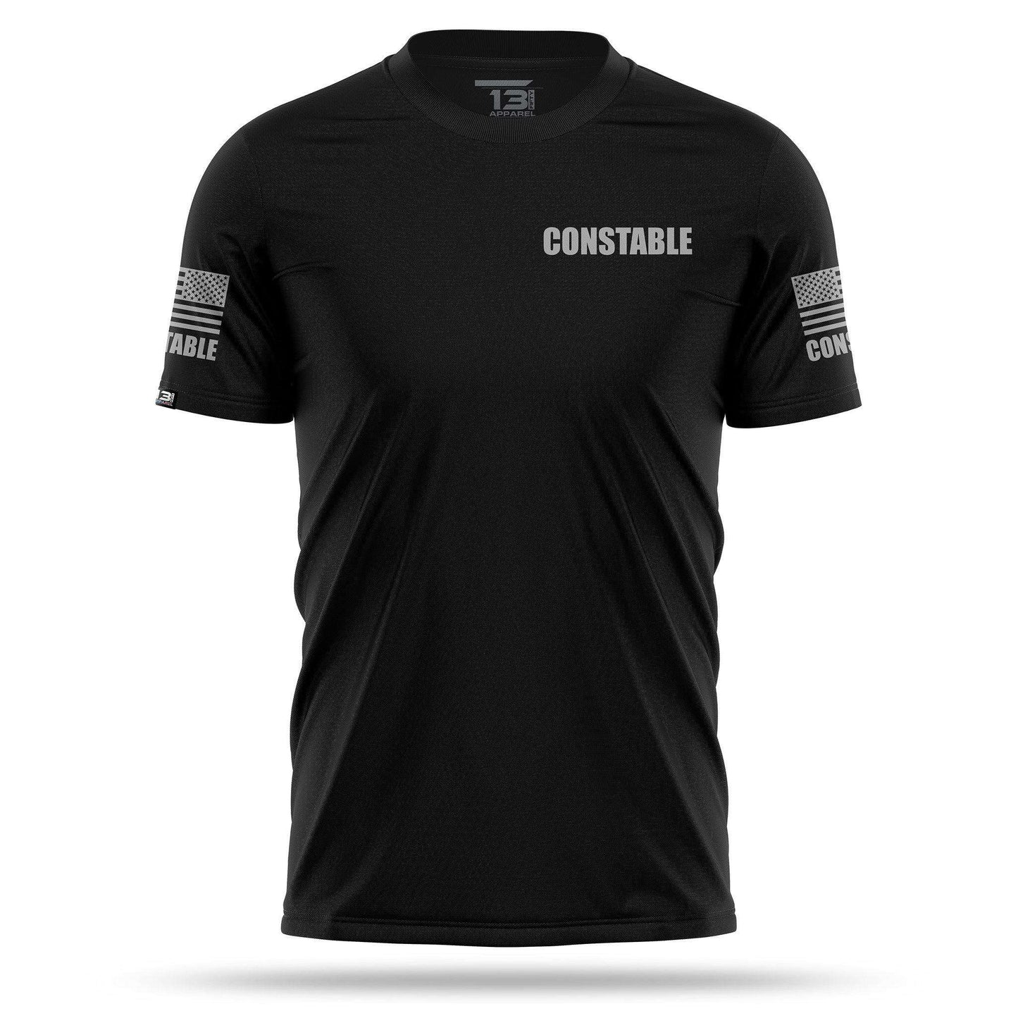 [CONSTABLE] Men's Performance Shirt [BLK/GRY]-13 Fifty Apparel