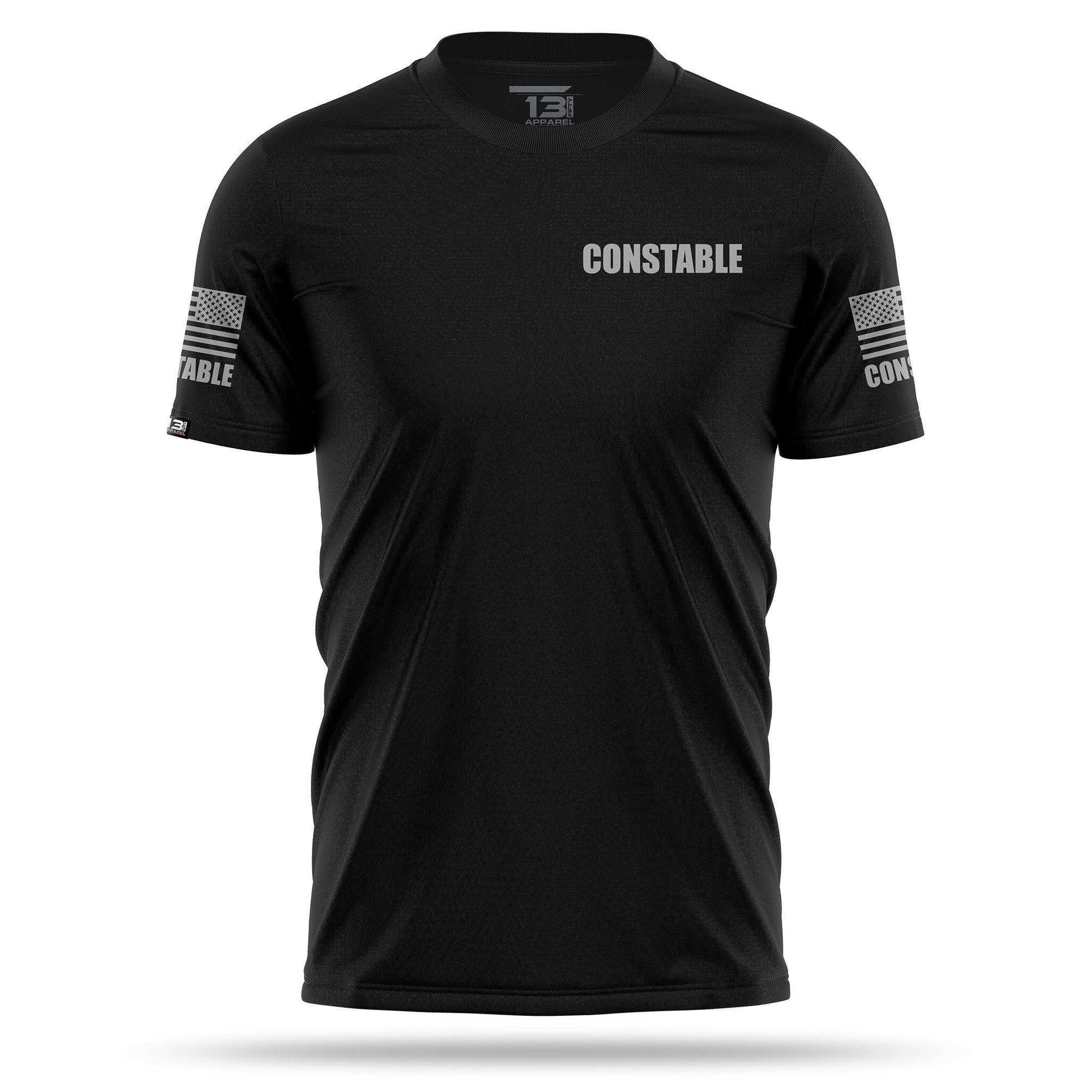 [CONSTABLE] Men's Performance Shirt [BLK/GRY]-13 Fifty Apparel
