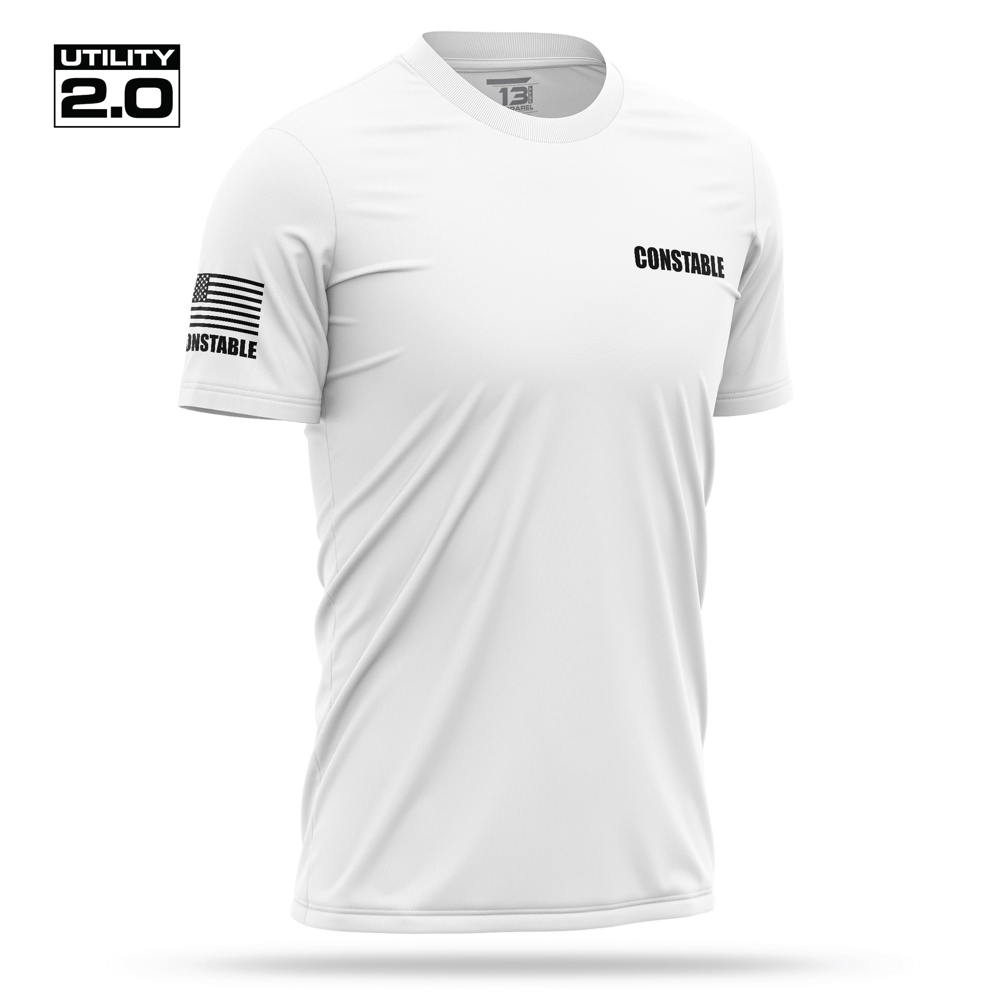 [CONSTABLE] Men's Utility 2.0 Short Sleeve [WHT/BLK]-13 Fifty Apparel
