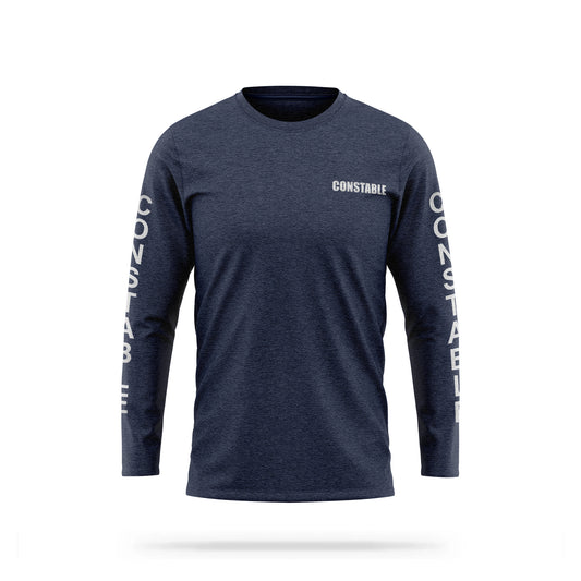 [CONSTABLE] Reflective Cotton Blend Long Sleeve [NVY/REF]-13 Fifty Apparel