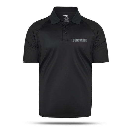 [CONSTABLE] Reflective Performance Polo [BLK/REF]-13 Fifty Apparel