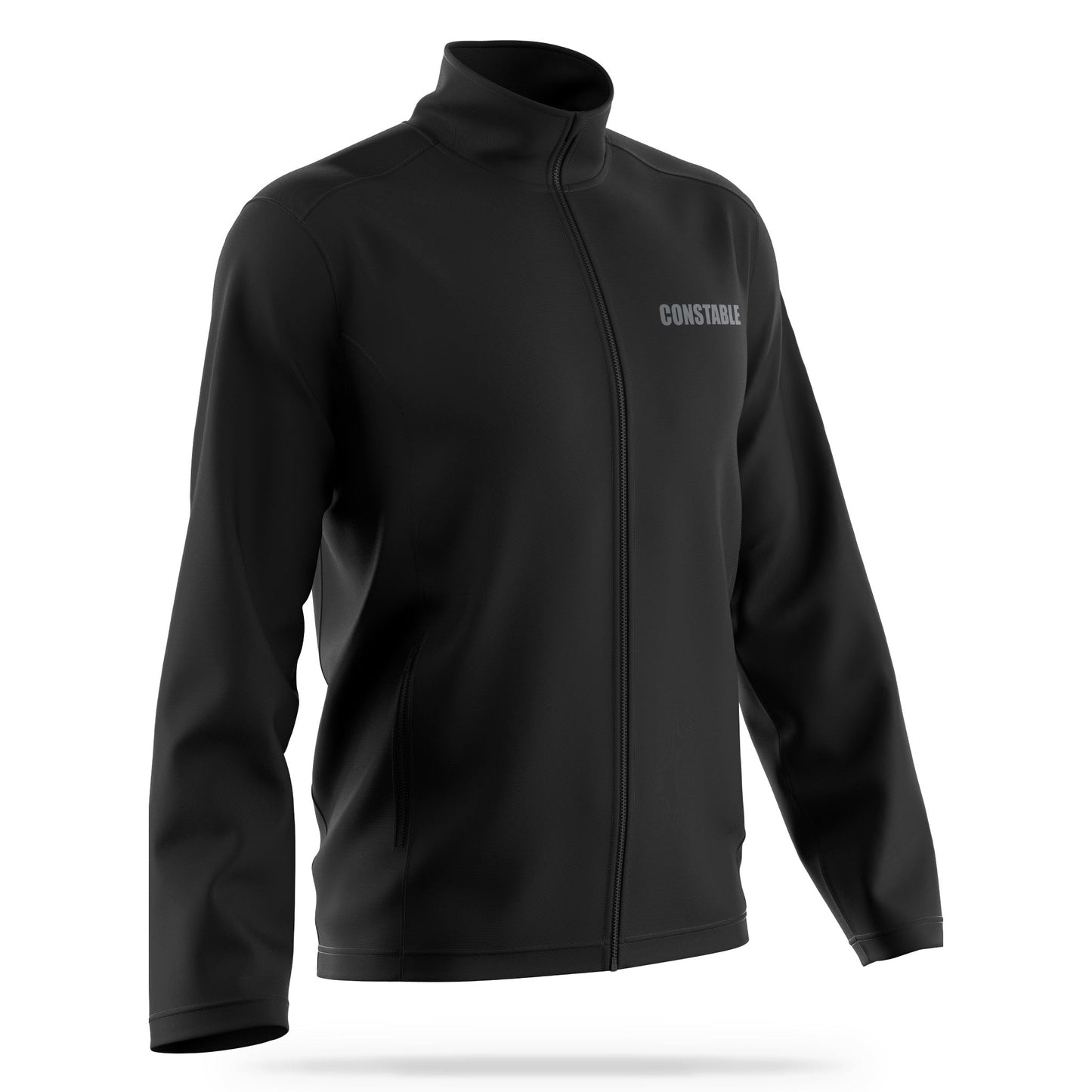 [CONSTABLE] Soft Shell Jacket [BLK/GRY]-13 Fifty Apparel