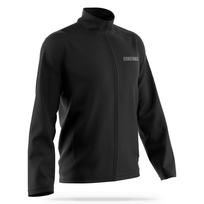 [CONSTABLE] Soft Shell Jacket [BLK/GRY]-13 Fifty Apparel