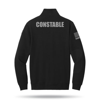 [CONSTABLE] Tough Fleece Quarter Zip [BLK/GRY]-13 Fifty Apparel