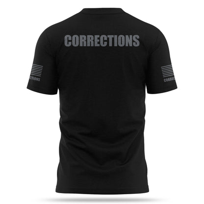 [CORRECTIONS] Men's Cotton Blend Shirt [BLK/GRY]-13 Fifty Apparel