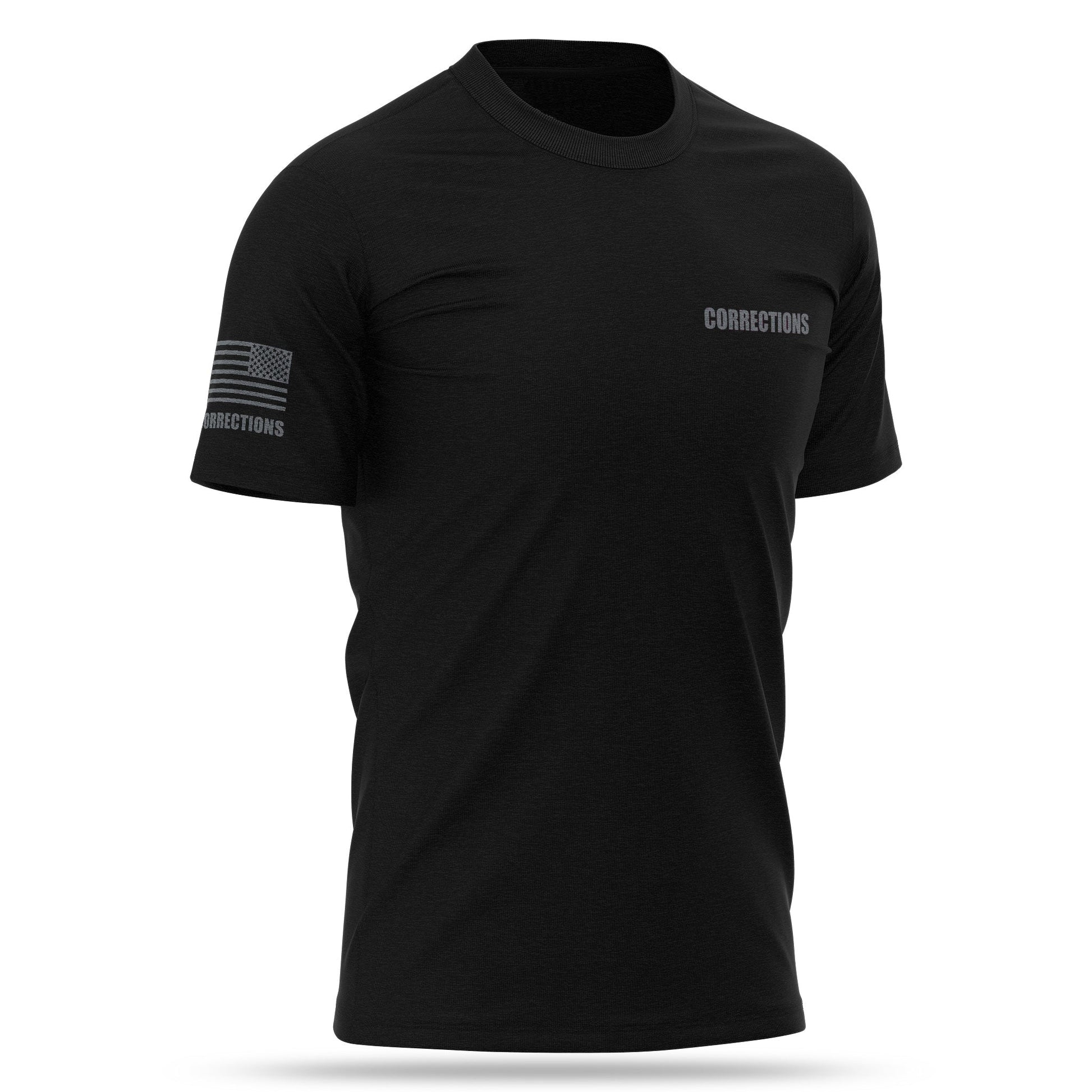 [CORRECTIONS] Men's Cotton Blend Shirt [BLK/GRY]-13 Fifty Apparel