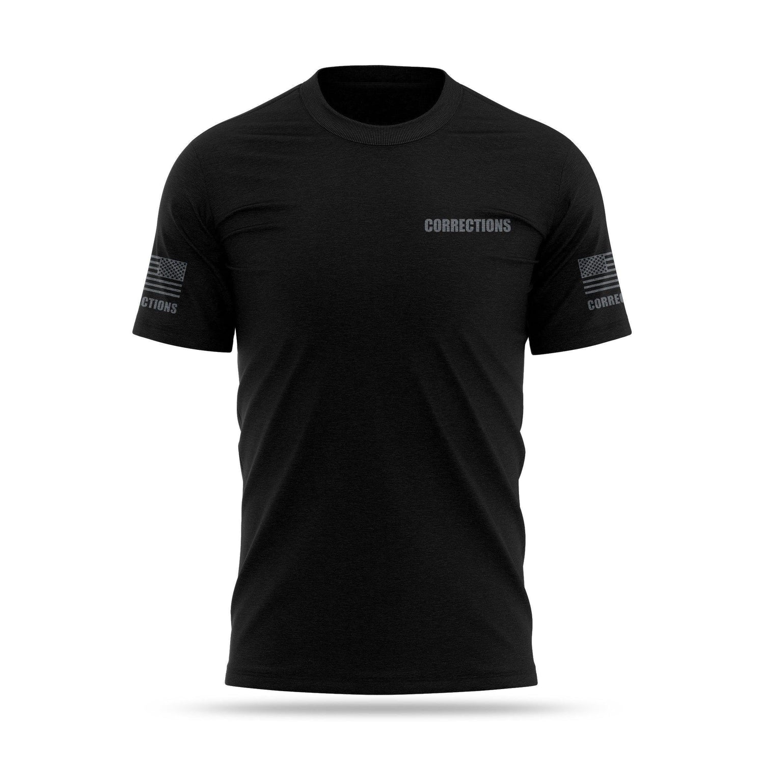 [CORRECTIONS] Men's Cotton Blend Shirt [BLK/GRY]-13 Fifty Apparel