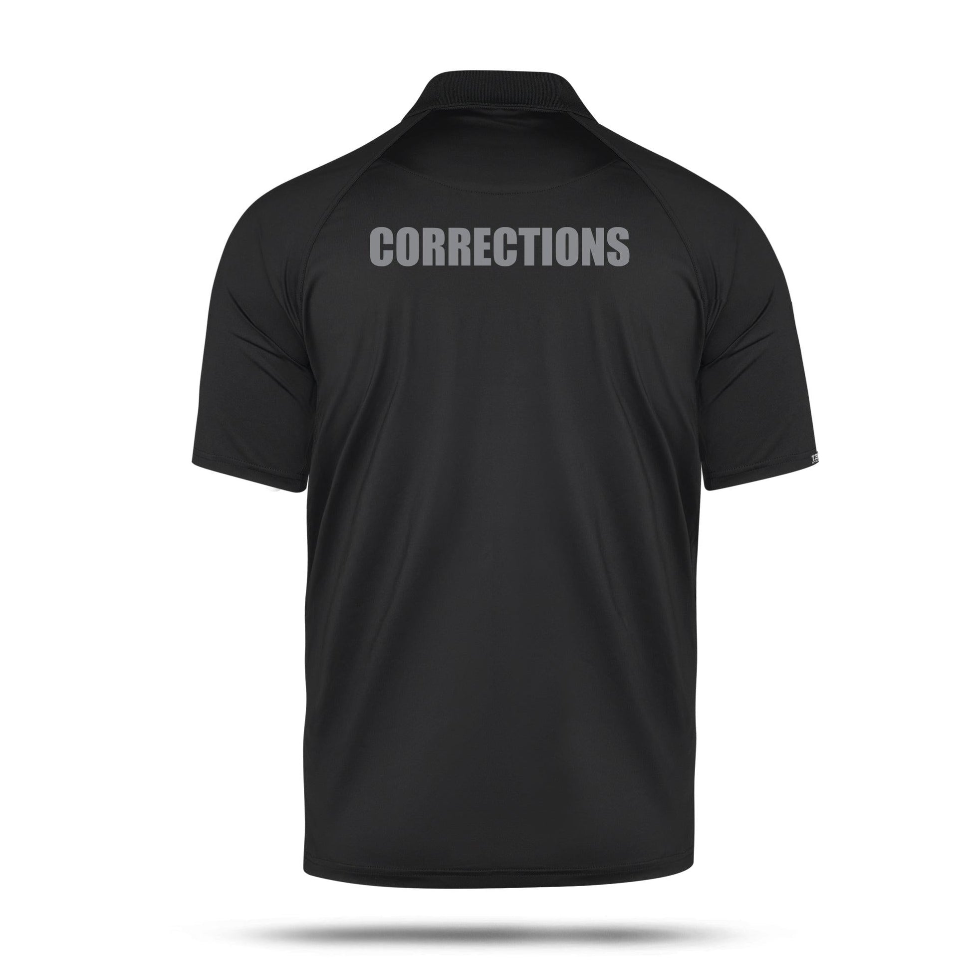 [CORRECTIONS] Men's Performance Polo [BLK/GRY]-13 Fifty Apparel