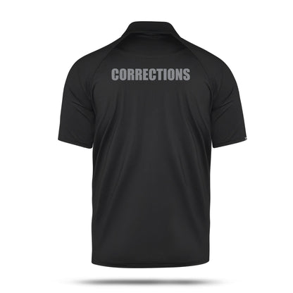 [CORRECTIONS] Men's Performance Polo [BLK/GRY]-13 Fifty Apparel