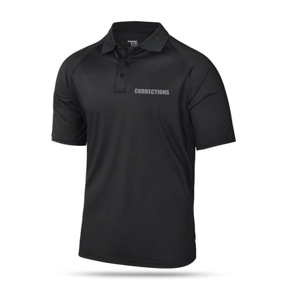 [CORRECTIONS] Men's Performance Polo [BLK/GRY]-13 Fifty Apparel