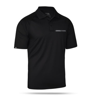 [CORRECTIONS] Men's Performance Polo [BLK/GRY]-13 Fifty Apparel