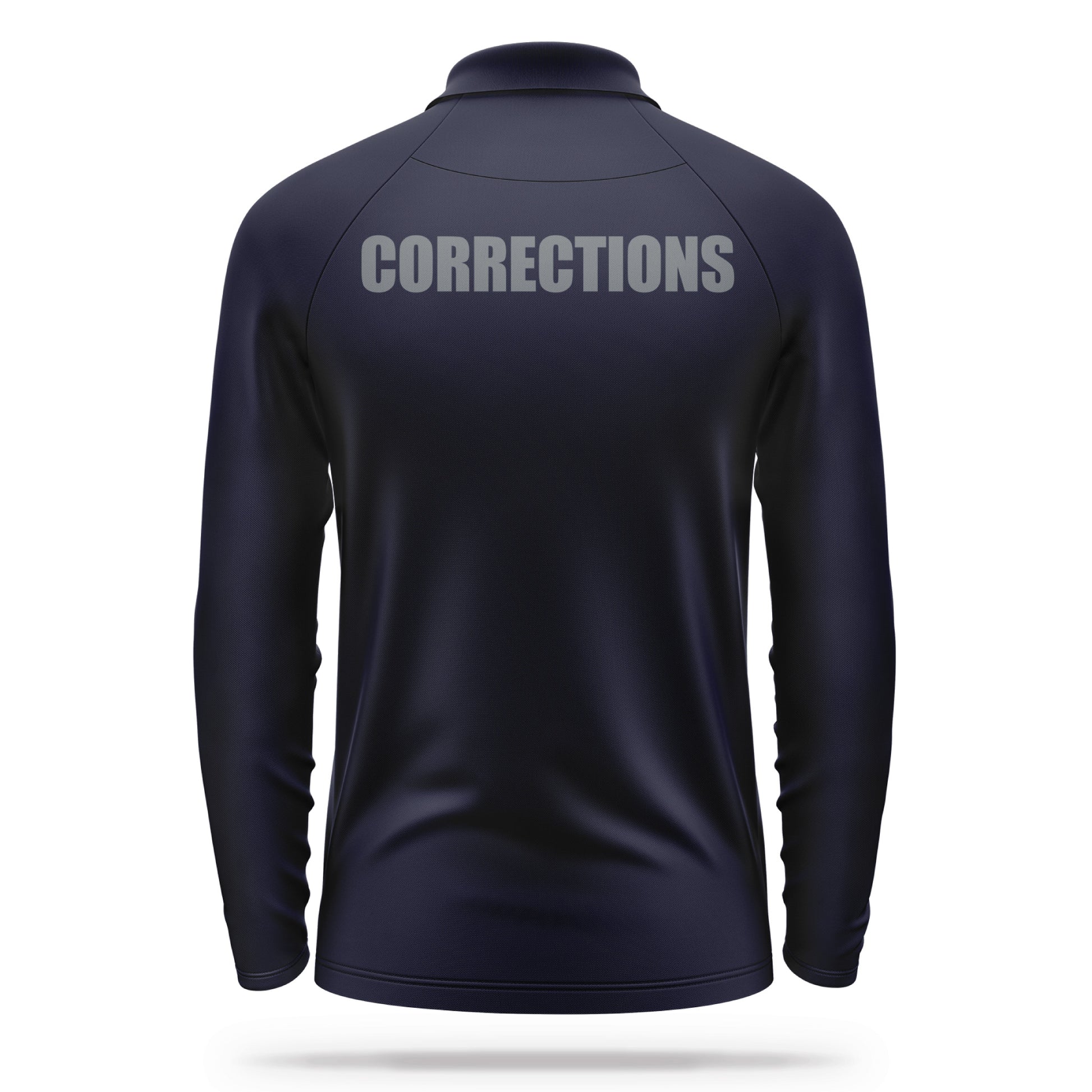 [CORRECTIONS] Men's Performance Polo Long Sleeve [NVY/GRY]-13 Fifty Apparel