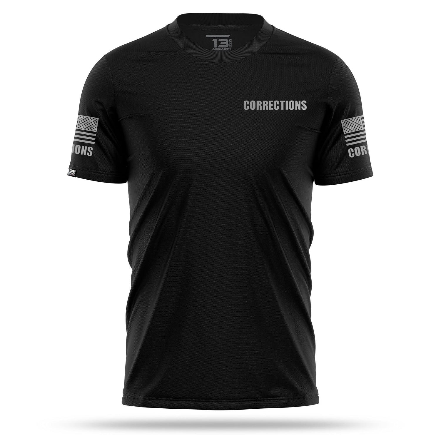 [CORRECTIONS] Men's Performance Shirt [BLK/GRY]-13 Fifty Apparel