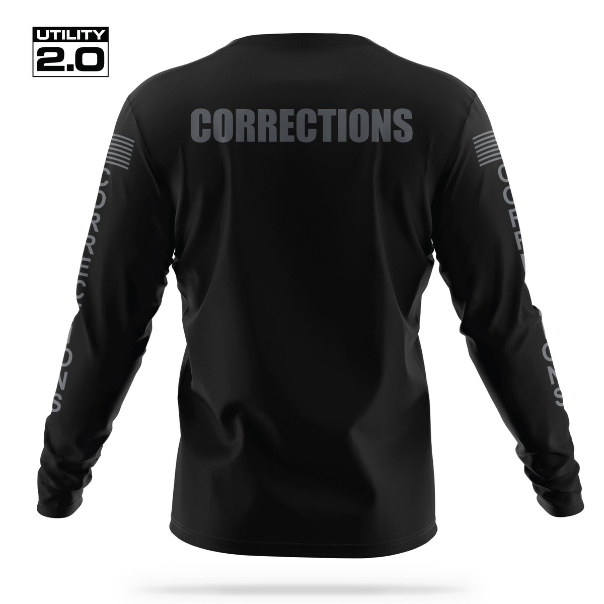 [CORRECTIONS] Men's Utility 2.0 Long Sleeve [BLK/GRY]-13 Fifty Apparel