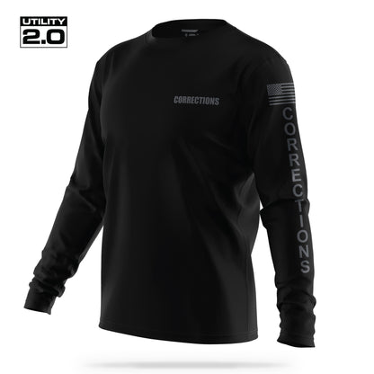 [CORRECTIONS] Men's Utility 2.0 Long Sleeve [BLK/GRY]-13 Fifty Apparel
