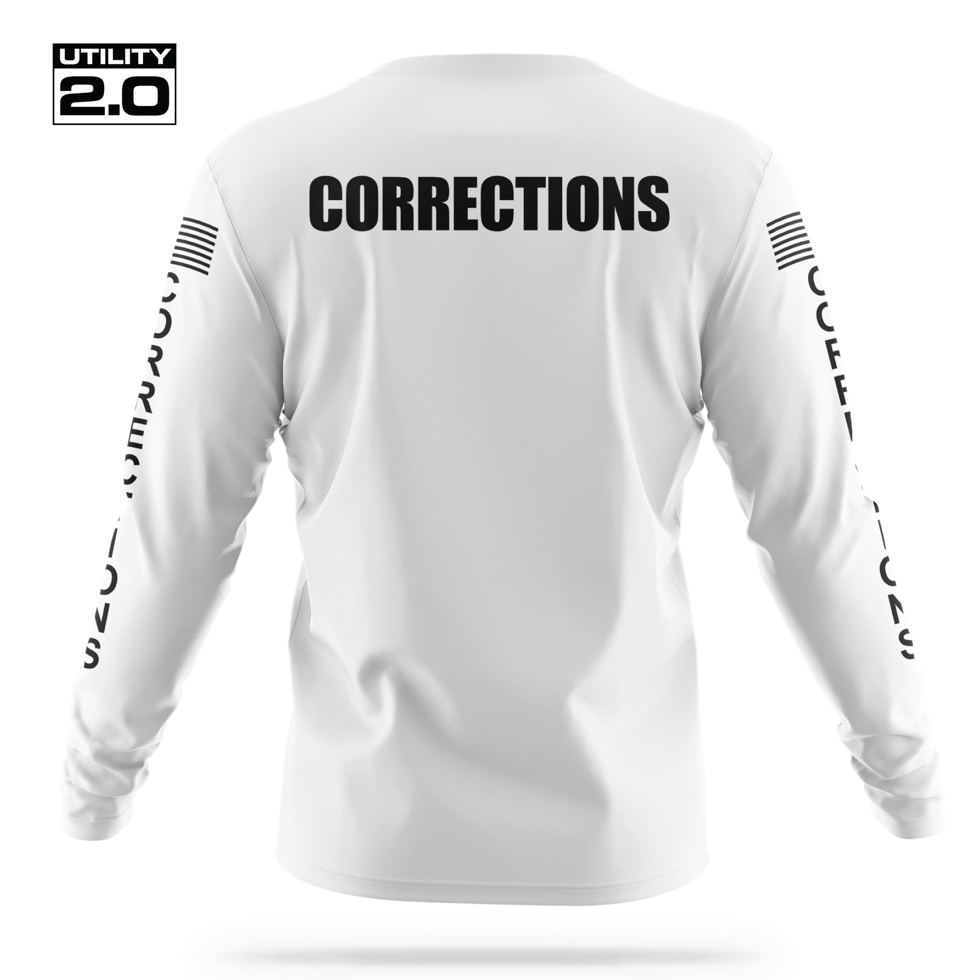 [CORRECTIONS] Men's Utility 2.0 Long Sleeve [WHT/BLK]-13 Fifty Apparel