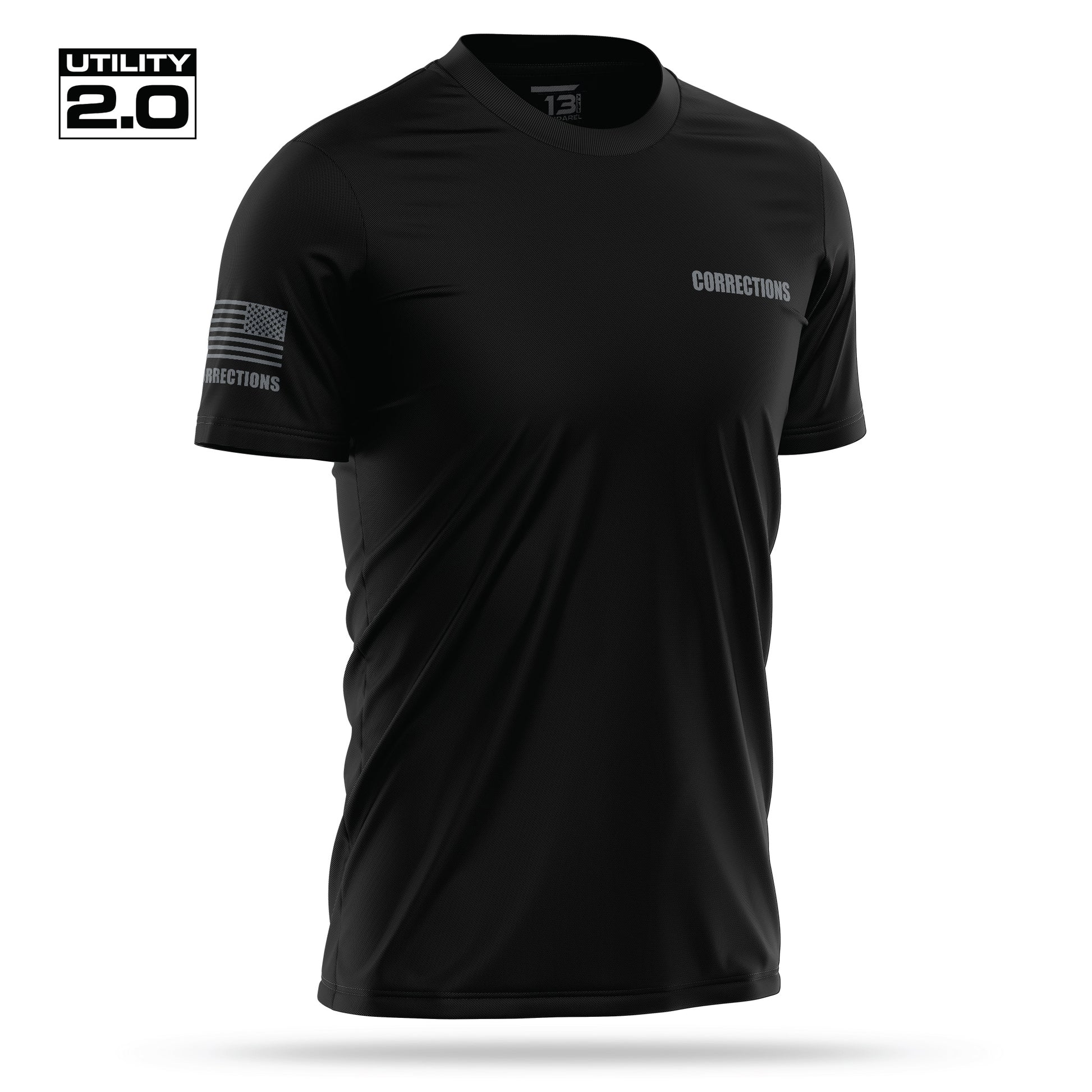 [CORRECTIONS] Men's Utility 2.0 Short Sleeve [BLK/GRY]-13 Fifty Apparel