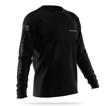 [CORRECTIONS] Men's Utility Long Sleeve [BLK/GRY]-13 Fifty Apparel